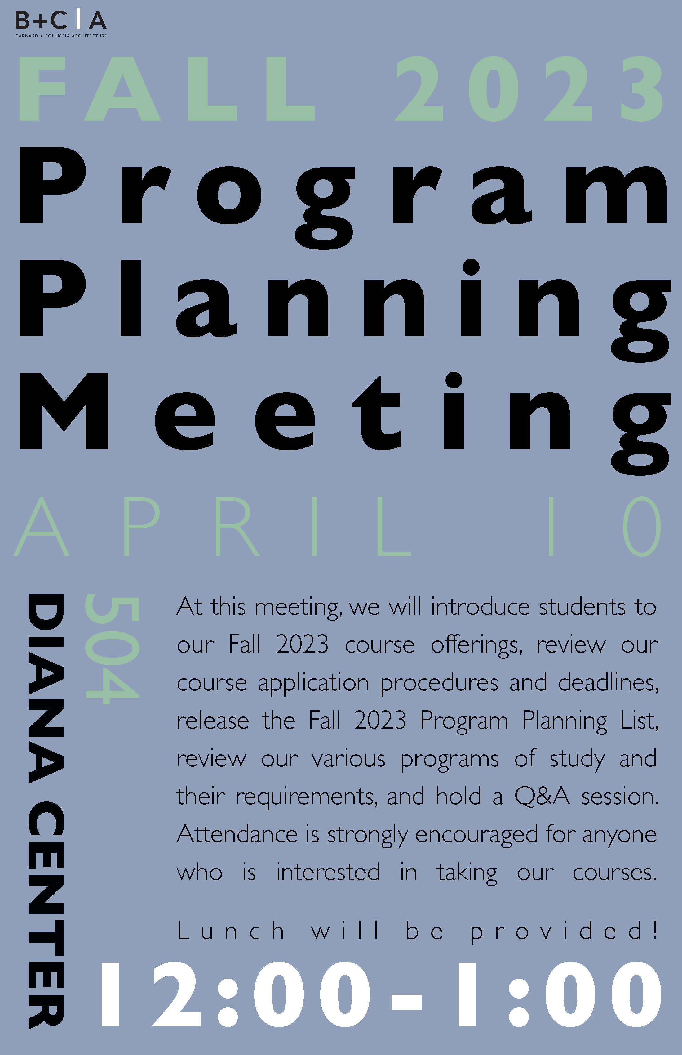 F23 Program Planning Architecture