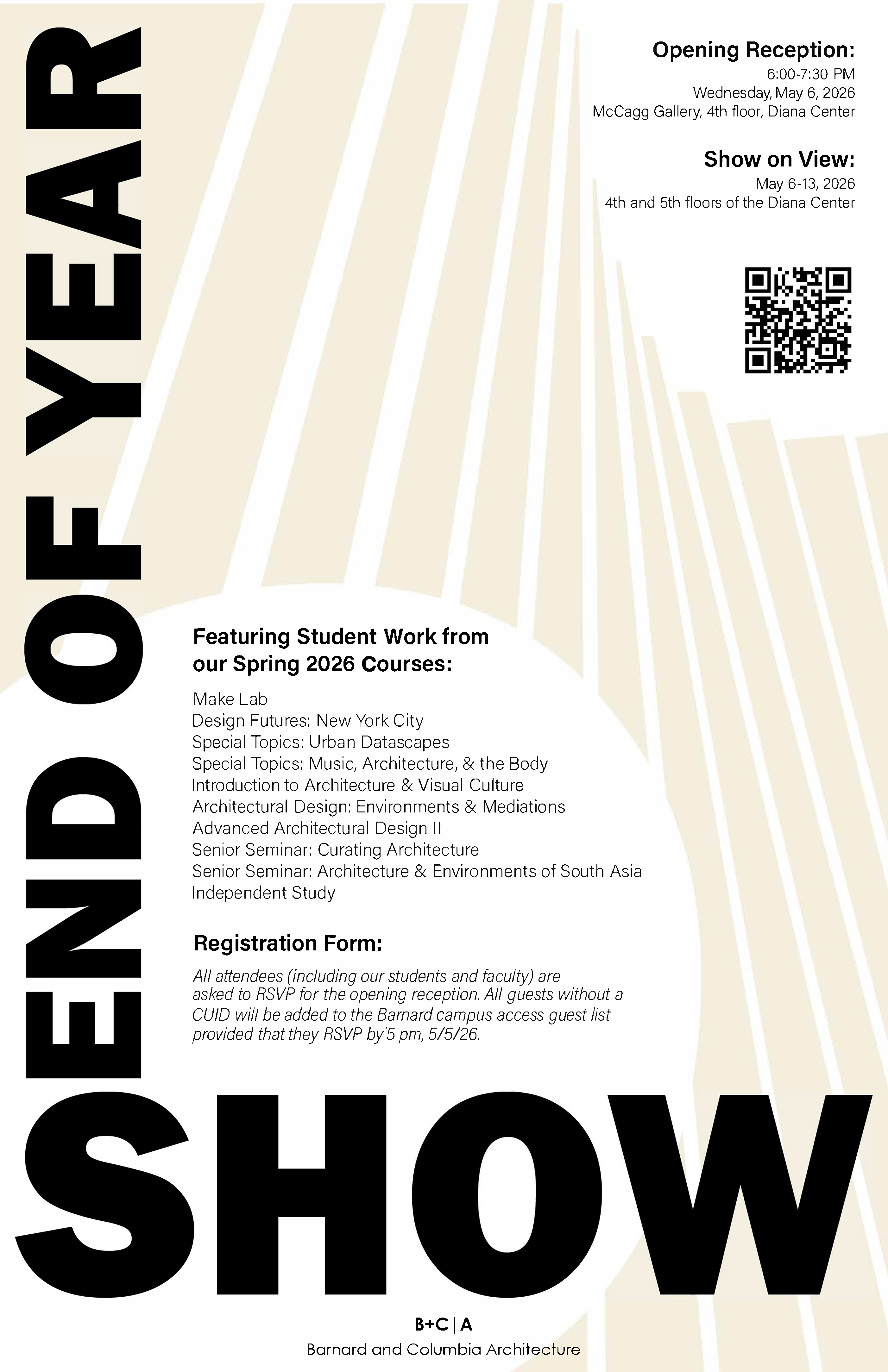 End of Year Show Poster